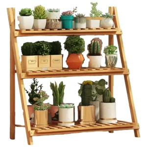 Estante Para Vasos De Plantas, Floreira De Madeira